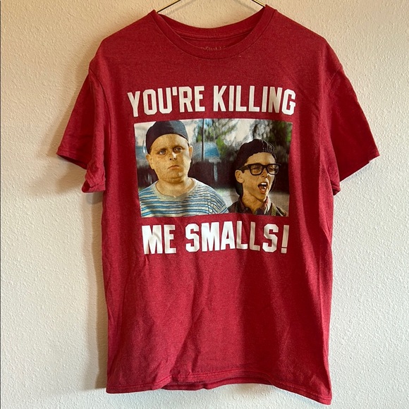 None Other - Classic Red Graphic Tee with Iconic Movie Quote